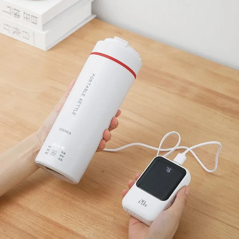 

Portable Electric Water Bottle, Travel Boiling Cup, Small Electric Heating Mug, Dormitory Insulated Water Cup