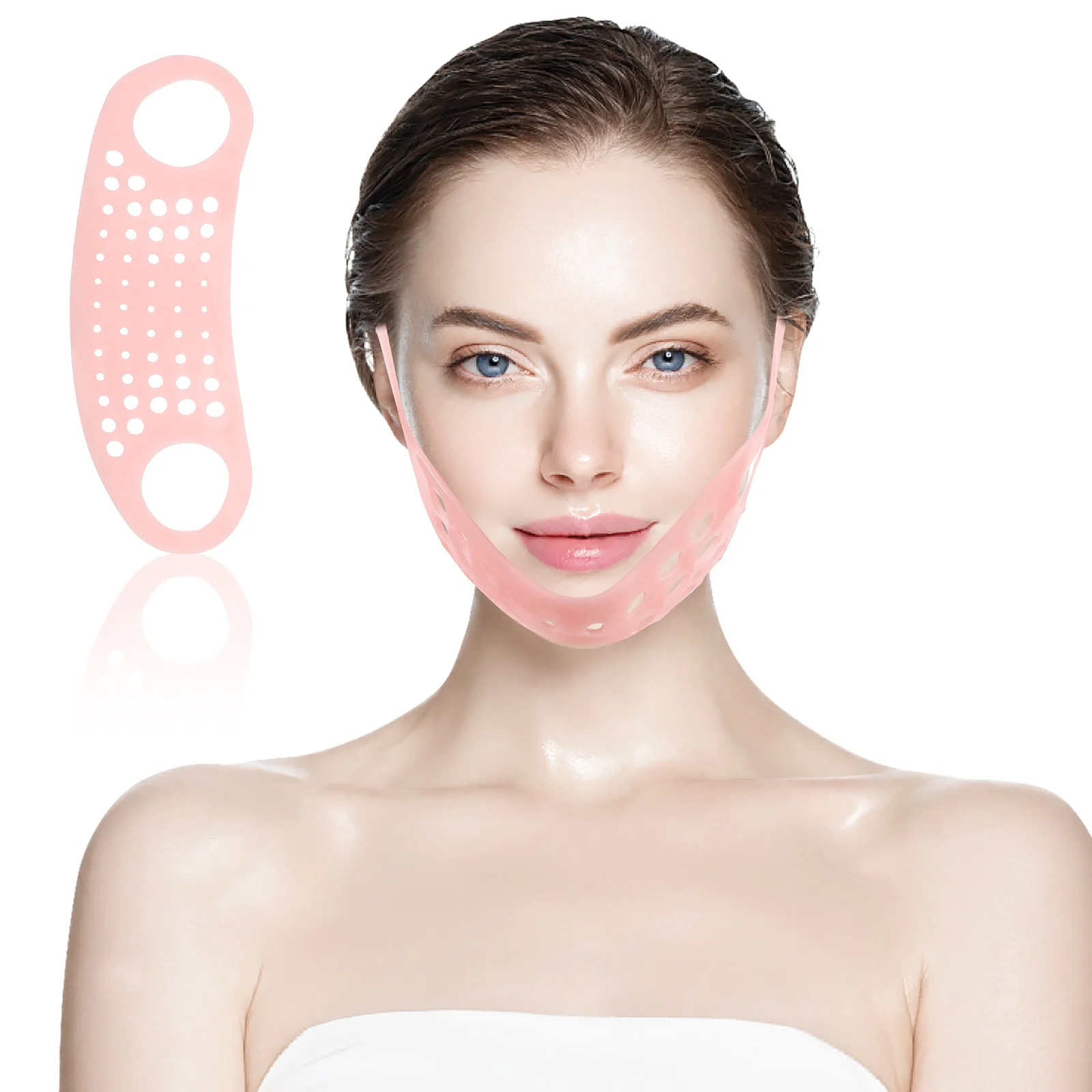 Sangle de Lifting du visage réutilisable pour dormir, réducteur de Double menton plus mince, exercice de mâchoire, dispositif de serrage pour soins de la peau