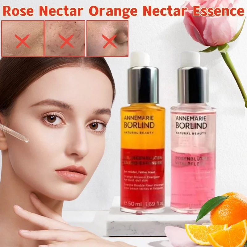 

Anna Berlin Rose Orange Nectar Essence Brightens Skin Moisturizes Improves Rough Skin Shrinks Pores Facial Essence 50ml