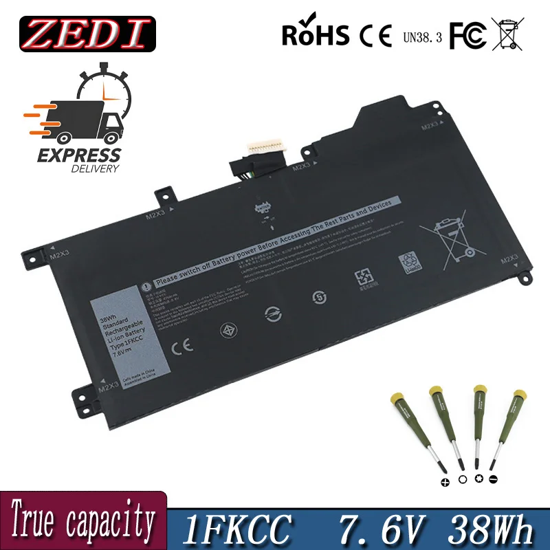 

ZD Original 1FKCC Laptop Battery for Dell Latitude 7200 7210 2-in-1 Series T04J001 T5H6P 09NTKM 9NTKM 0D9J00 D9J00 0KWWW4 KWWW4