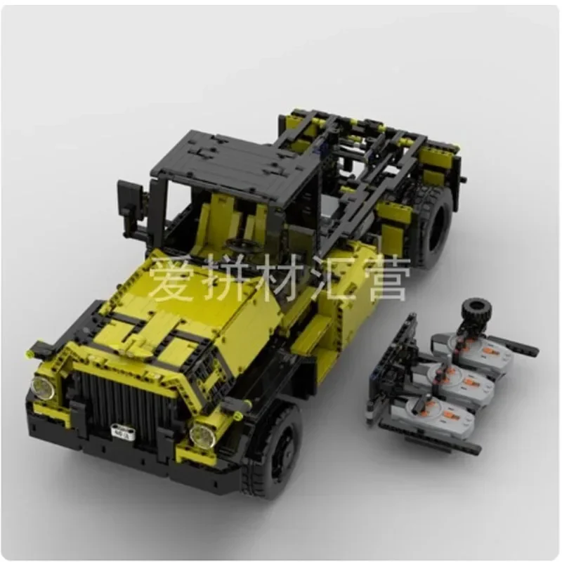 MOC-31430 التكنولوجيا الميكانيكية والعتاد RemoteElectric الجمعية شاحنة علبة التروس بدء بناء كتلة ModelMachineBoyBirthdayToyPresent