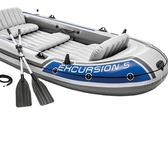 for  Inflatable kayak   EXCURSION  BOAT SET 5 person PVC canoe with pump