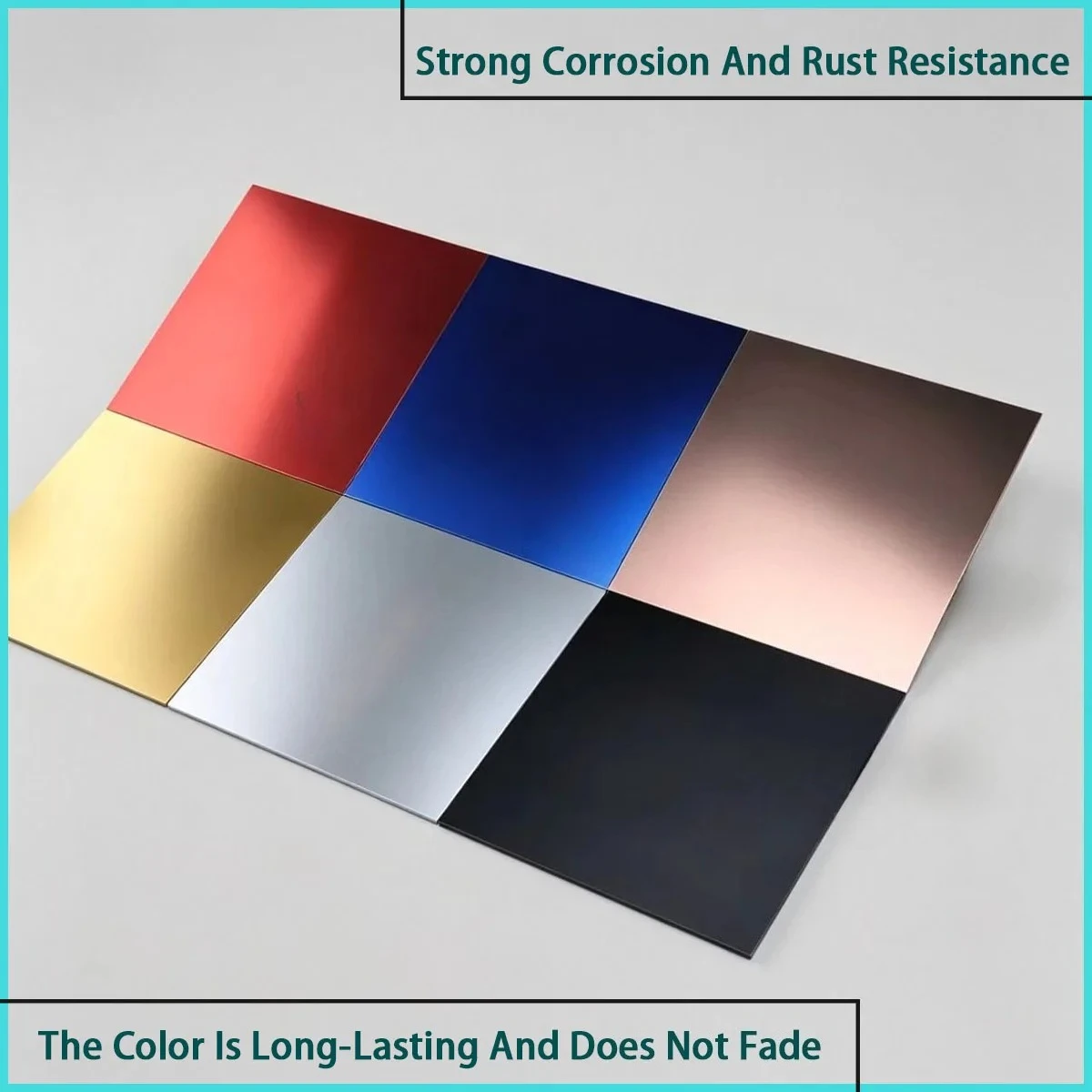 0.5-2.0mm thick colored anodized aluminum alloy plate is used for building decoration, advertising signs, furniture cabinets,etc