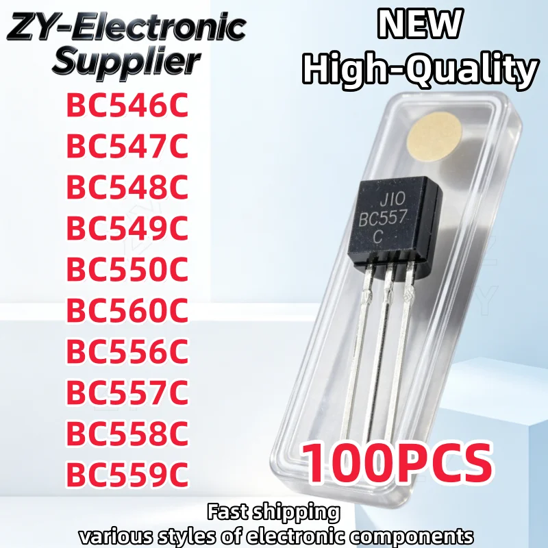 100Uds 100% New BC546C BC547C BC548C BC549C BC550C BC560C BC556C BC557C BC558C BC559C TO-92 In Stock