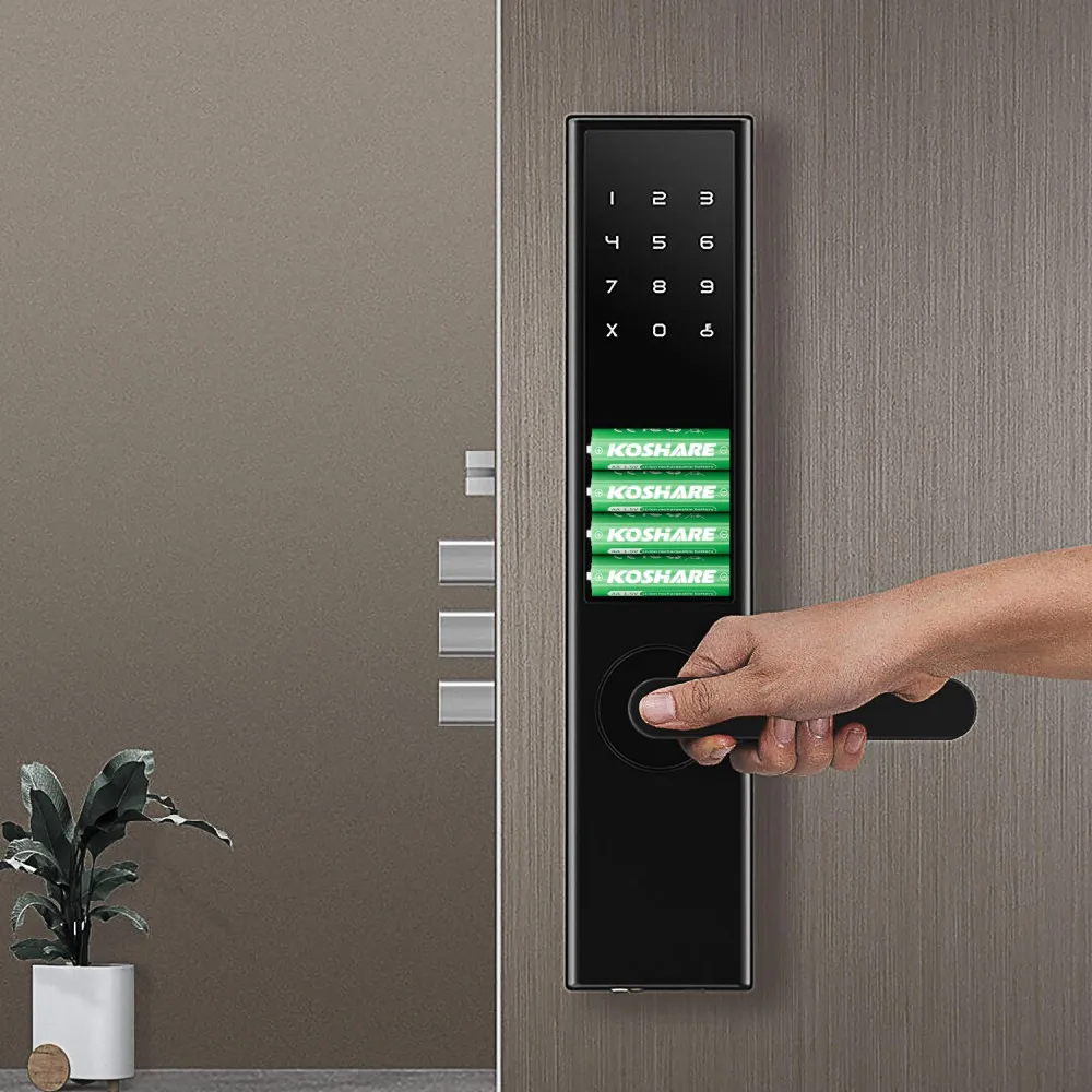 

KOSHARE Rechargeable Battery 1.5V AA 3700mWh/AAA 1300mWh Lithium battery with Charger for microphone instant camera toy