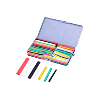 127/140/164/280pcs Heat Shrink Tube Kit Shrinking Assorted PE Insulation Sleeving Heat Shrink Tubing Wire Cable 2:1