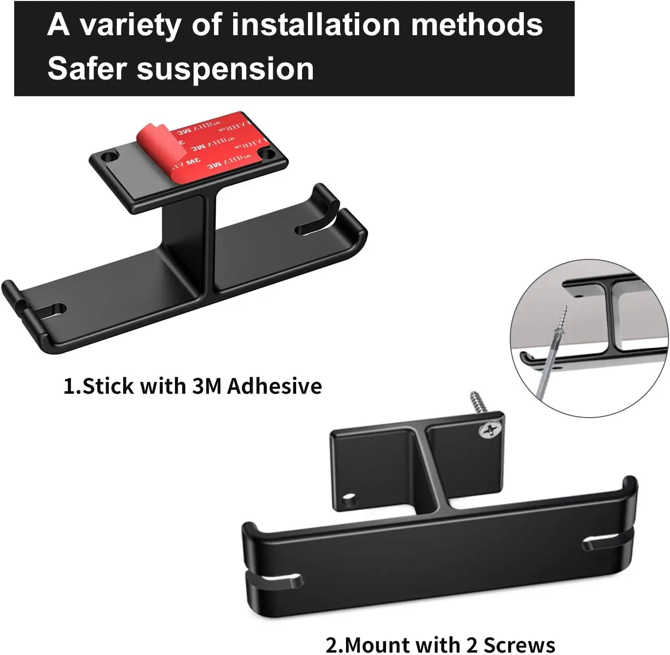 Alumínio Headphone Hanger com cabo Org Titular, Gaming Headset, Link Dream, sob a mesa, gancho, montagem