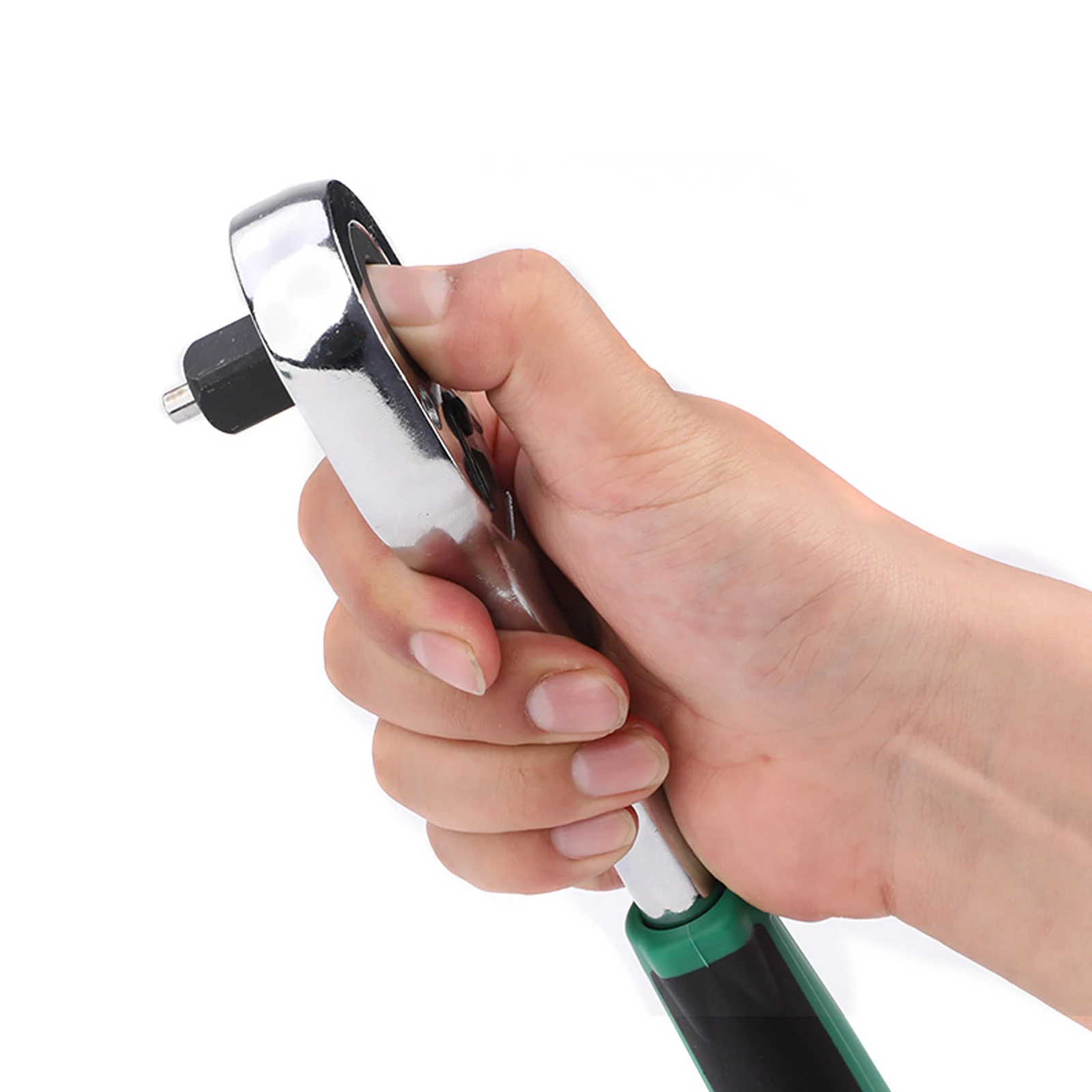 1/2 pollici 3/8 pollici 1/4 pollici cricchetto reversibile sgancio rapido testa ovale CR-V utensili manuali in acciaio per meccanico