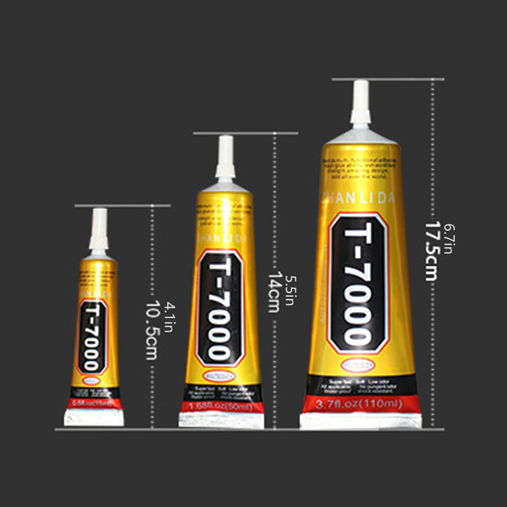15ML/50ML Strong T7000 Glue with Fine Needle Outlet Screen Repair Adhesive for Mobile Phone Computer Tablet Display