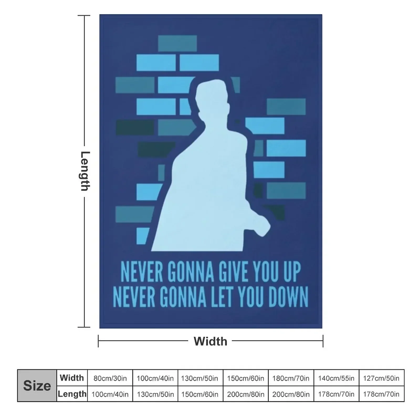 Never Gonna Give You Up Throw Blanket Soft Summer Beddings Camping Shaggy For Sofa Thin Blankets
