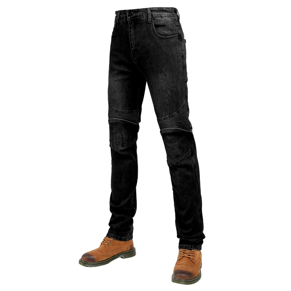 Men Aramid windproof Motorcycle jeans four seasons riding pants with armor pockets armor not included 011