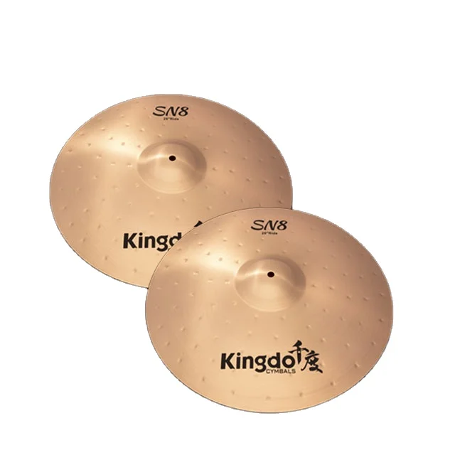 2025 Kingdo Professional B8 20 ''SN8 Ride Cymbal Set سبائك القصدير النحاسية 92% النحاس + 8% القصدير ملحقات طبلة عالية الجودة #1