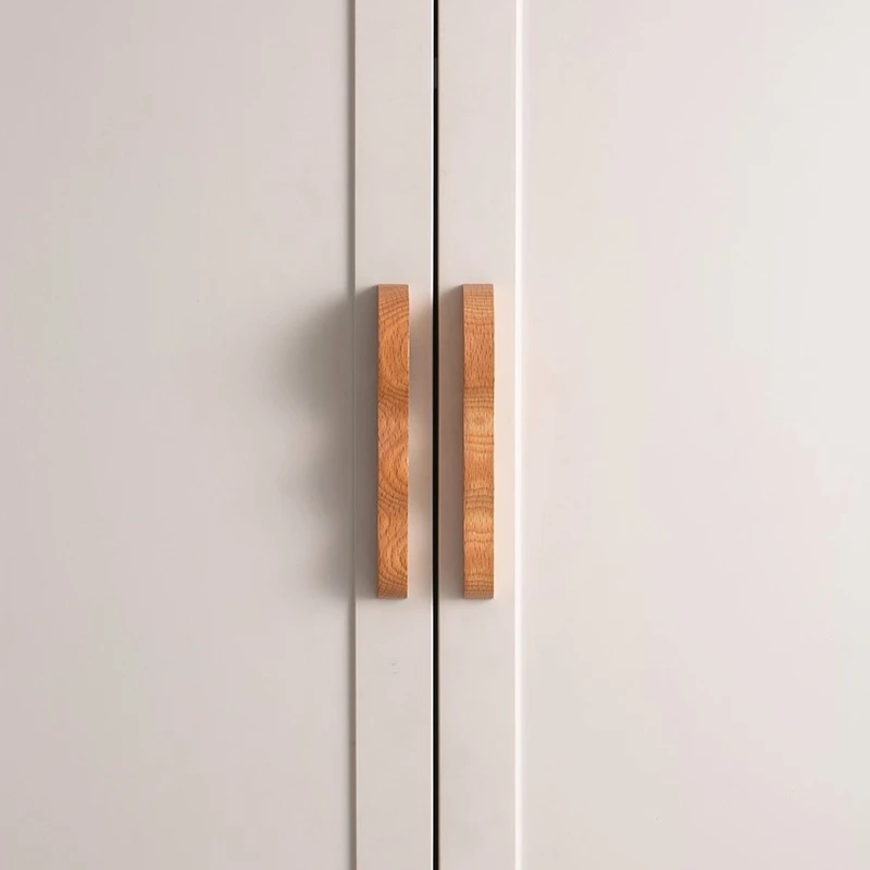 Holzgriffe Natürliche Küchenmöbel Holzgriff Massivholzgriffe für Schränke und Schubladen Kleiderschrank Kommode Garderobe Griffe – Detail 11
