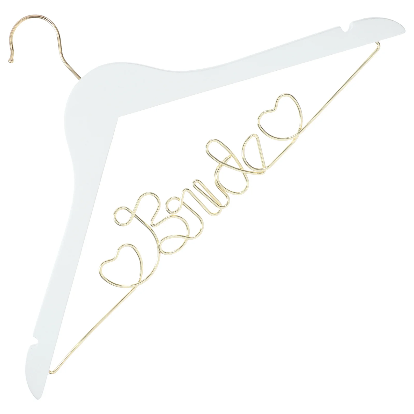 Colgador de vestido de novia, colgador de alambre de madera para novia, diseño antideslizante para vestidos de manga sin tirantes, soporte de exhibición para vestido de novia