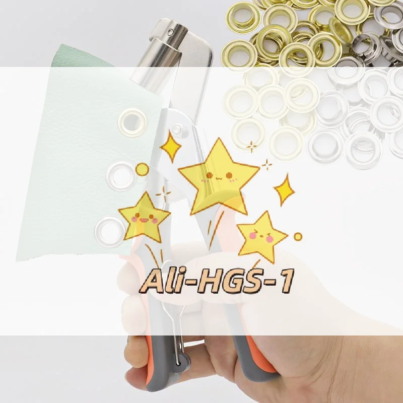 

Portable Hand Press Grommet Puncher - 10mm Eyelet Kit for Leather, Canvas, Clothing & Tarpaulin DIY