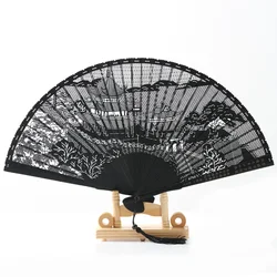 Chinese Style All Bamboo Carved Fan Classical Antique Folding Fan Women's Hand-painted Gifts