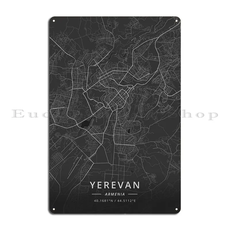 Yerevan Armenia Metal Plaque Poster Home Wall Cave Pub Customized Retro Tin Sign Poster