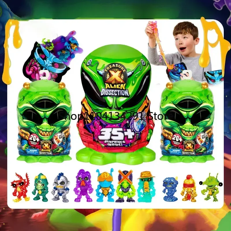 Original mistério caçador de tesouros alienígena autopsia surpresa caixa cega presente das crianças série colecionável brinquedo estatueta