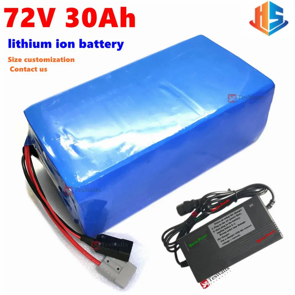 HS 72v 30Ah  lithium ion battery pack li ion BMS for bike 3500w 5000W motor Vehicle tricycle scooters Go Cart skateboad