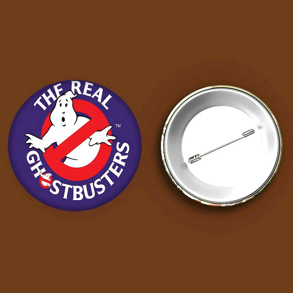 Ghostbusters شعار جولة زر دبابيس شعار دبابيس الإبداعية على ظهره الملابس الديكور الأزياء الكرتون مجوهرات هدايا #6