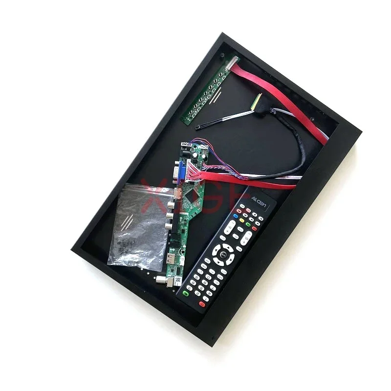 

For CLAA133WA01A/CLAA133WB01A Metal Case&Driver Board Matrix LVDS 40-Pin 1366*768 DIY Kit USB+AV+HDMI+VGA 13.3" TV Analog Signal