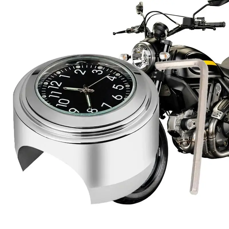 22-25MM Motorcycle Watch Clock Gauge Waterproof Aluminum Alloy Motorcycle Handlebar Clock Moto Accessories