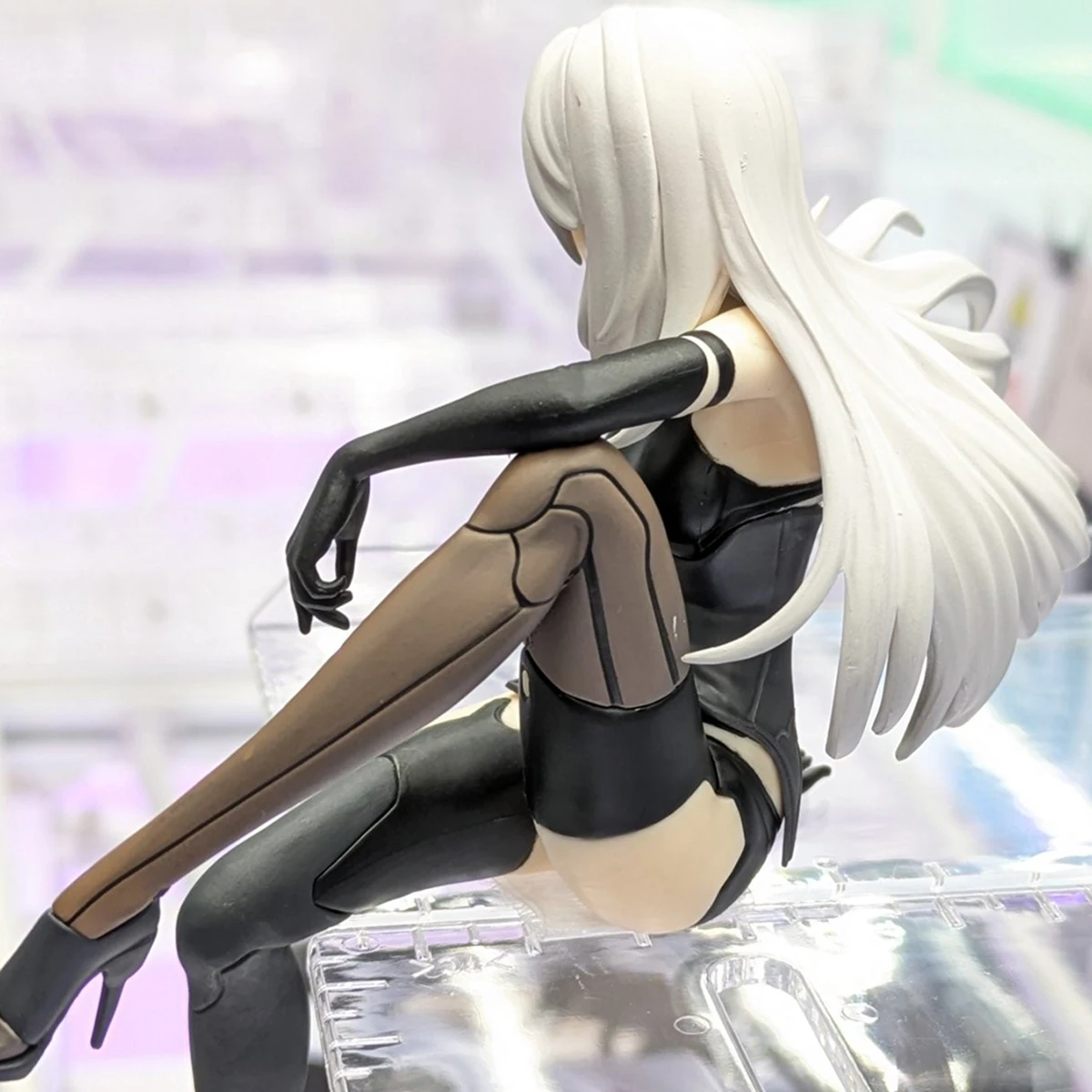 NieR:Automata Ver1.1a YoRHa tipe A No.2 Anime Action figure PVC Collection mainan Model boneka hadiah meriah untuk penggemar Anime