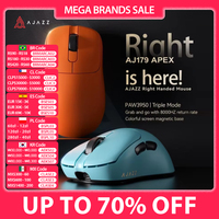 AJAZZ AJ179 APEX PAW3950 3000DPI 8Khz Wireless Gaming Mouse Right Handed Ergonomic Mouse with RGB Magnetic Screen Charging Base