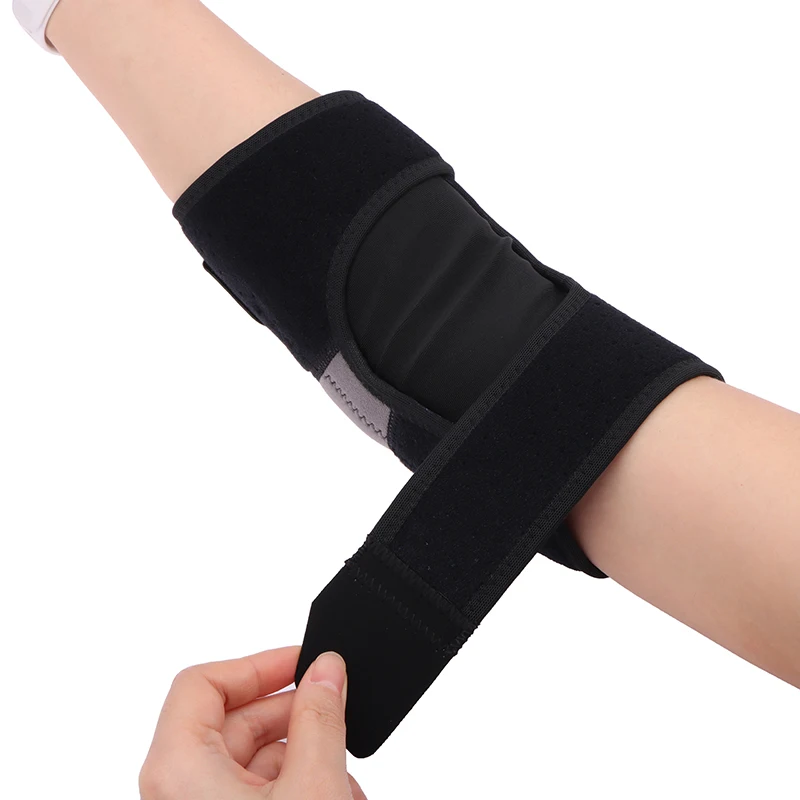 1 Stück Verstellbare, atmungsaktive Ellbogenstütze, Sport-Sicherheits-Armmanschette für Basketball und Volleyball, geeignet für den Einsatz im Fitnessbereich.
