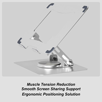 Adjustable Laptop Stand Ventilated Notebook Holder Riser For 14-17.3 Laptop Portable Computer Stand For Desk Classroom Workplace