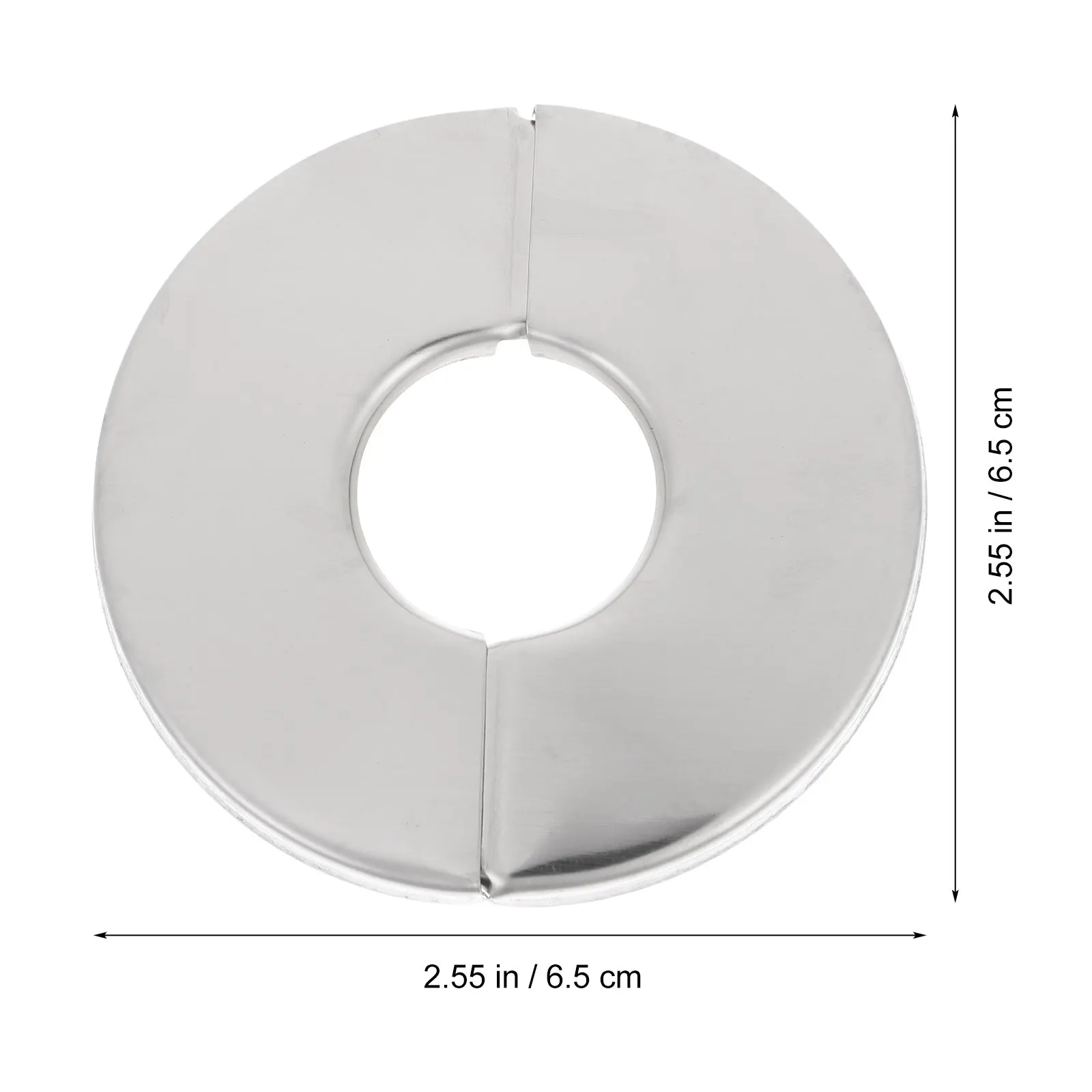 4Pcs Stainless Steel Pipe Cover Plates Round Wall Hole Escutcheon Trim for Water Gas Heating Radiator