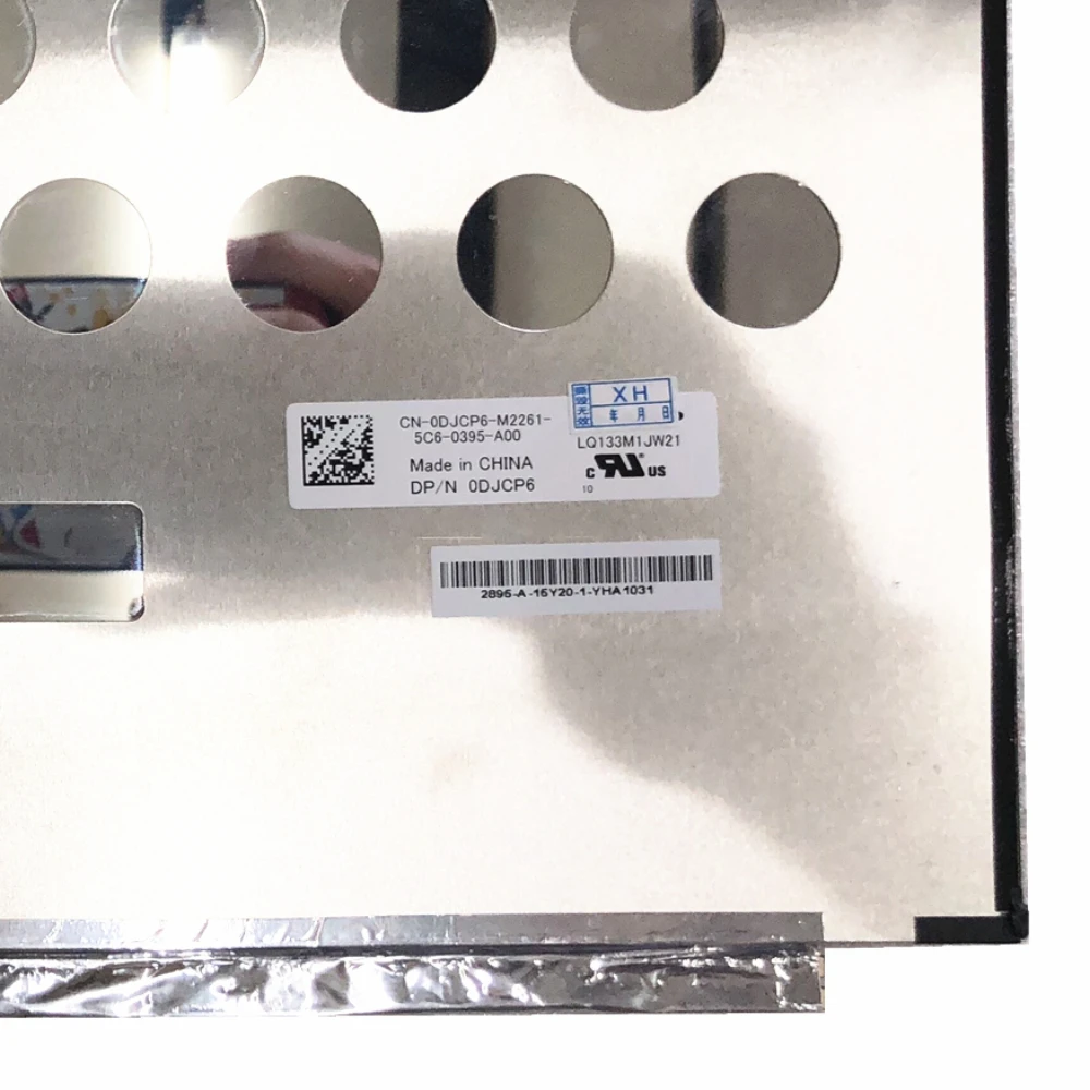 

LQ133M1JW21 подходит для LQ133M1JW11 LQ133M1JW23 13,3-дюймовый ЖК-экран для ноутбука IPS 1920*1080 EDP 30 контактов без сенсорного DP/N: 0DJCP6
