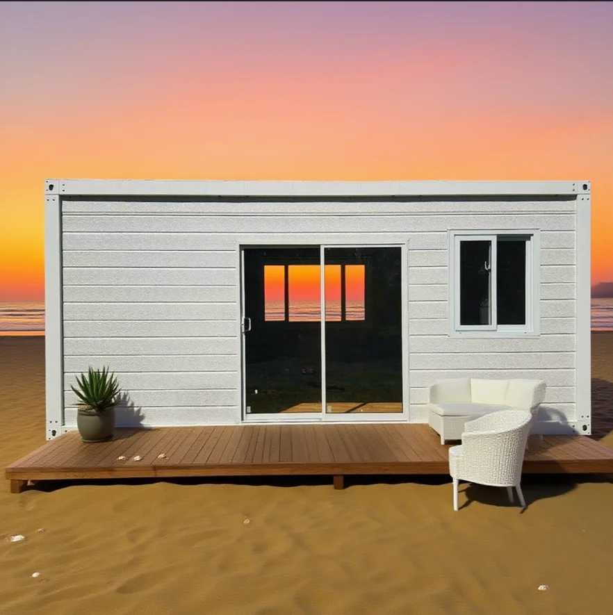 Casa Contenedor moderna de 20 pies, casa pequeña prefabricada, casa contenedor viva, casas contenedor prefabricadas