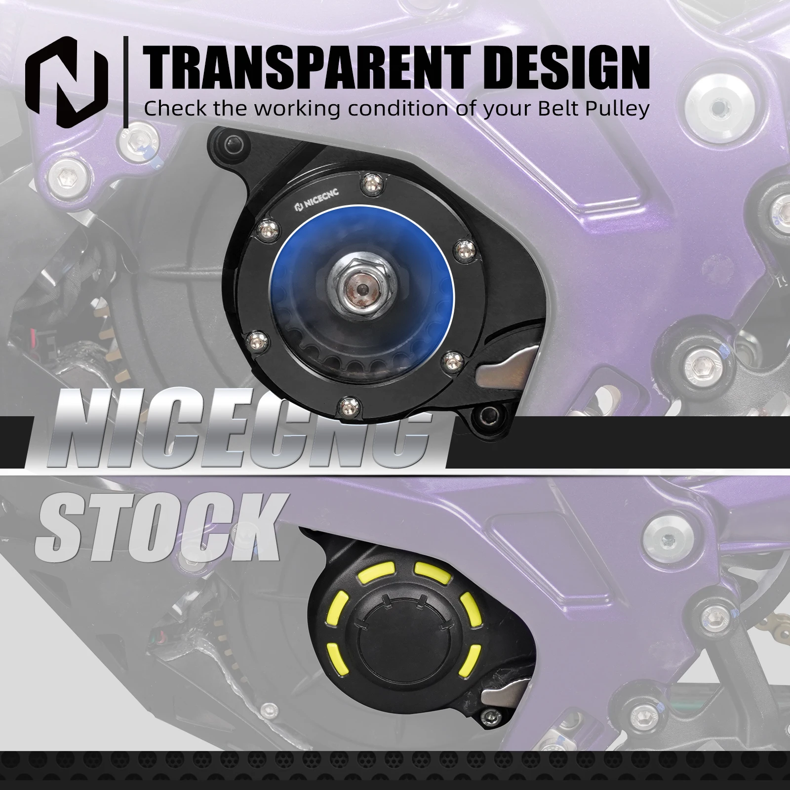 NICECNC Per Surron Light Bee XS L1E Per Segway X160 X260 Elettrico Dirt Bike Cinghia Primaria Puleggia Dado e Cinghia Puleggia Copertura Della Protezione