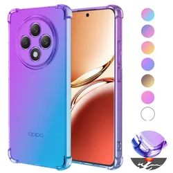 Gradient Airbag Shockproof TPU for OPPO Reno 12F 12FS 5G Reno12 F FS Protective Cover Fundas Coque Capa