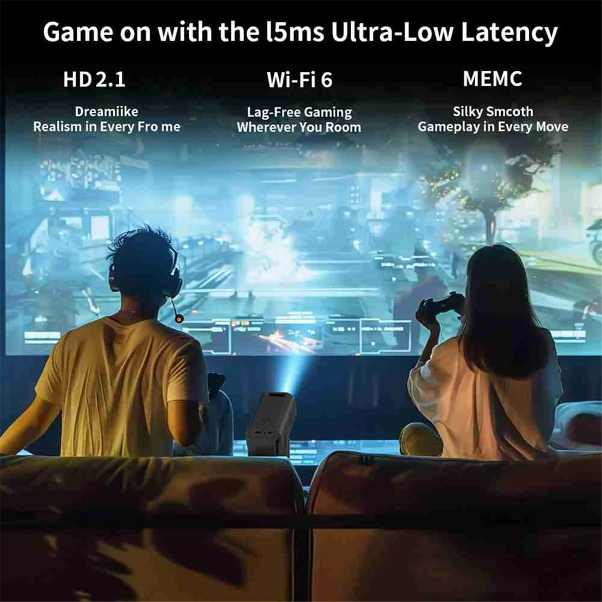 A93P 1080P Projetor HP330 Home Portátil Mini Projeção Android HD Prático Projetor Multifuncional Plugue UE