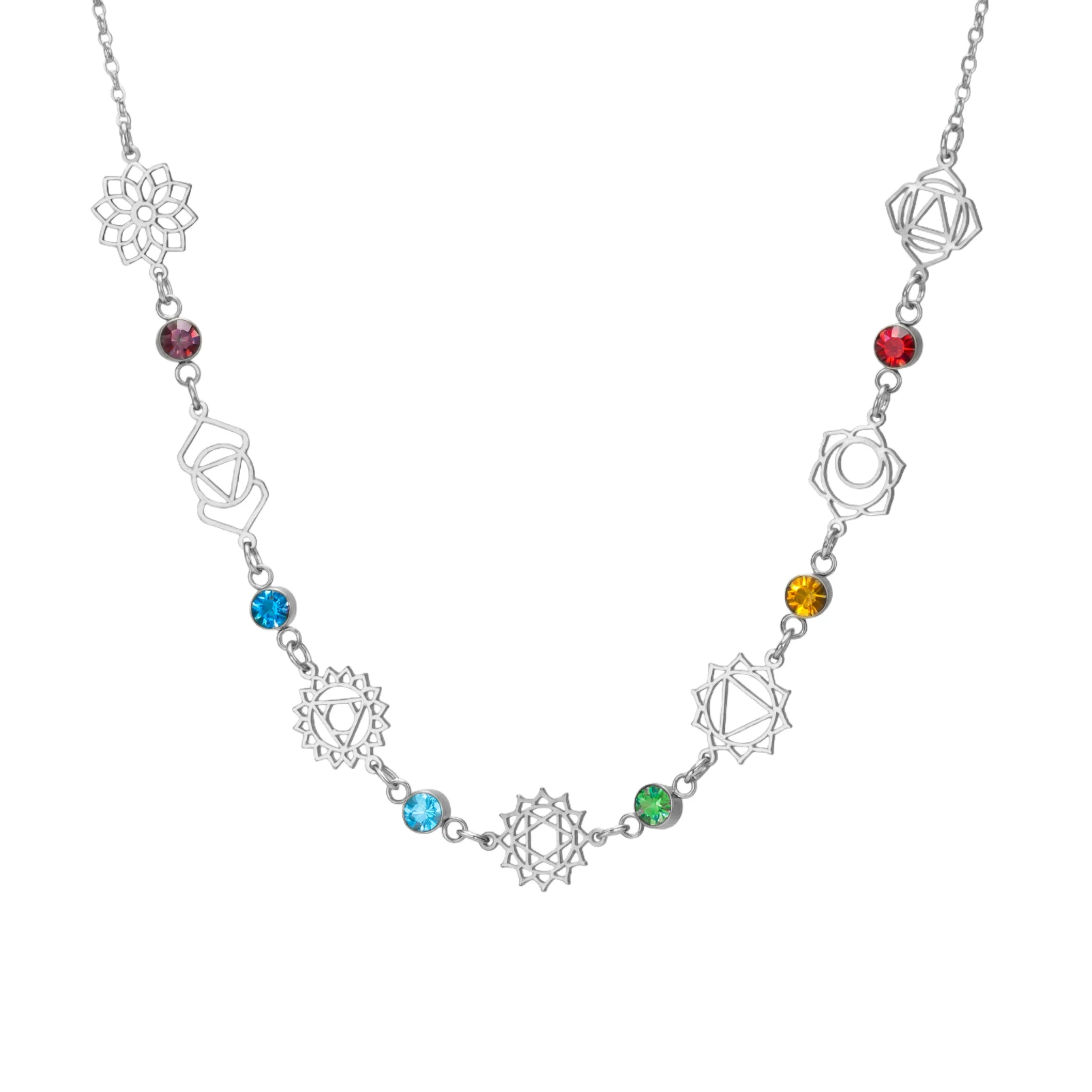 Women's Skyrim 7 Chakra Pendant Necklace