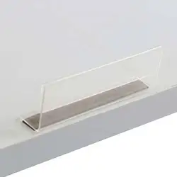 10Pcs Magnetic L Acrylic Sign Holder Shelf Edge Talker Mount Card Price Label Holder Strip Stand Tag | Loripos