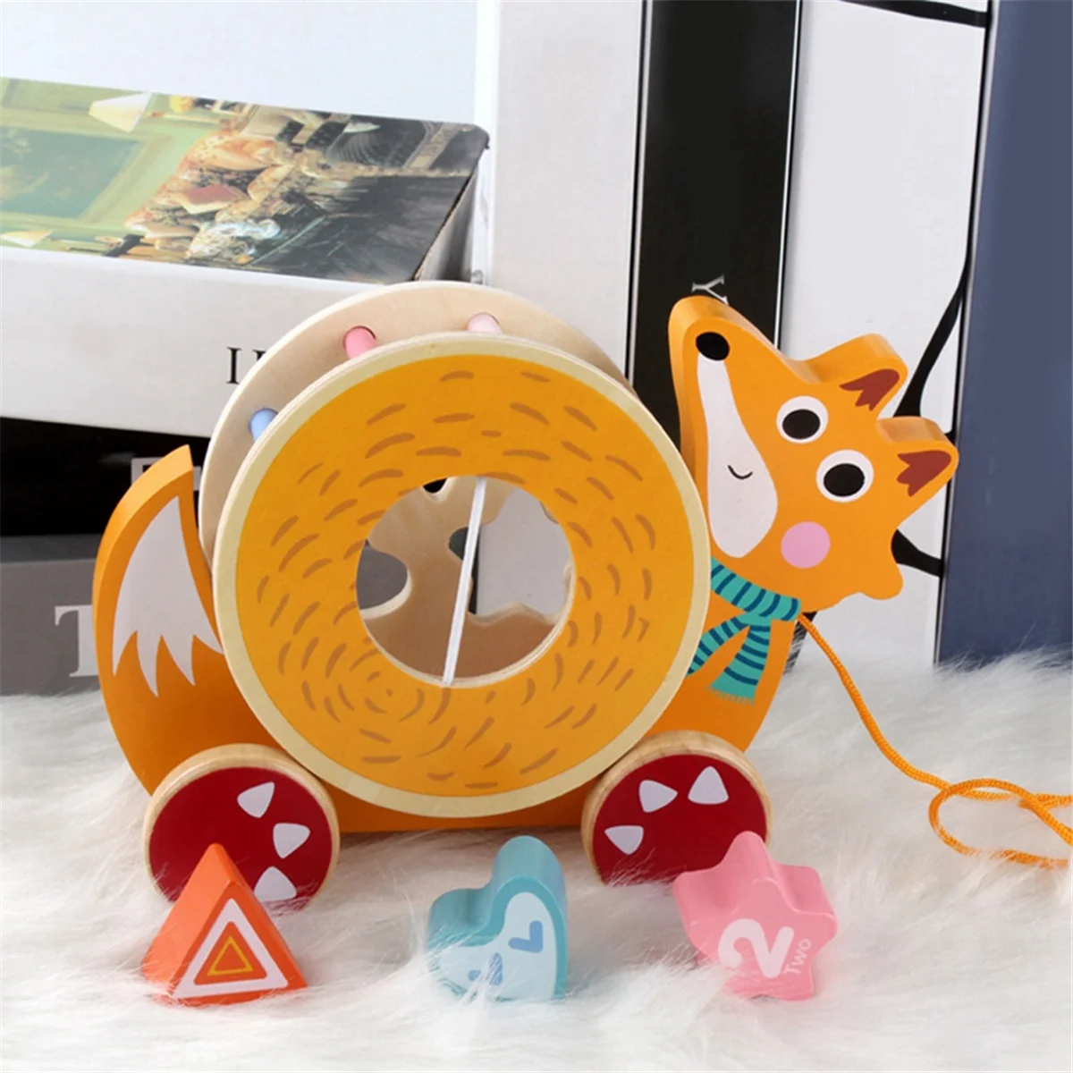 لعبة سحب الحلزون الحديثة، لعبة خشبية للأطفال حائزة على جائزة #6