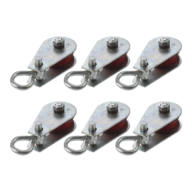 6X 0.03T Single Swivel Ring Lifting Rope Pulley Sheave