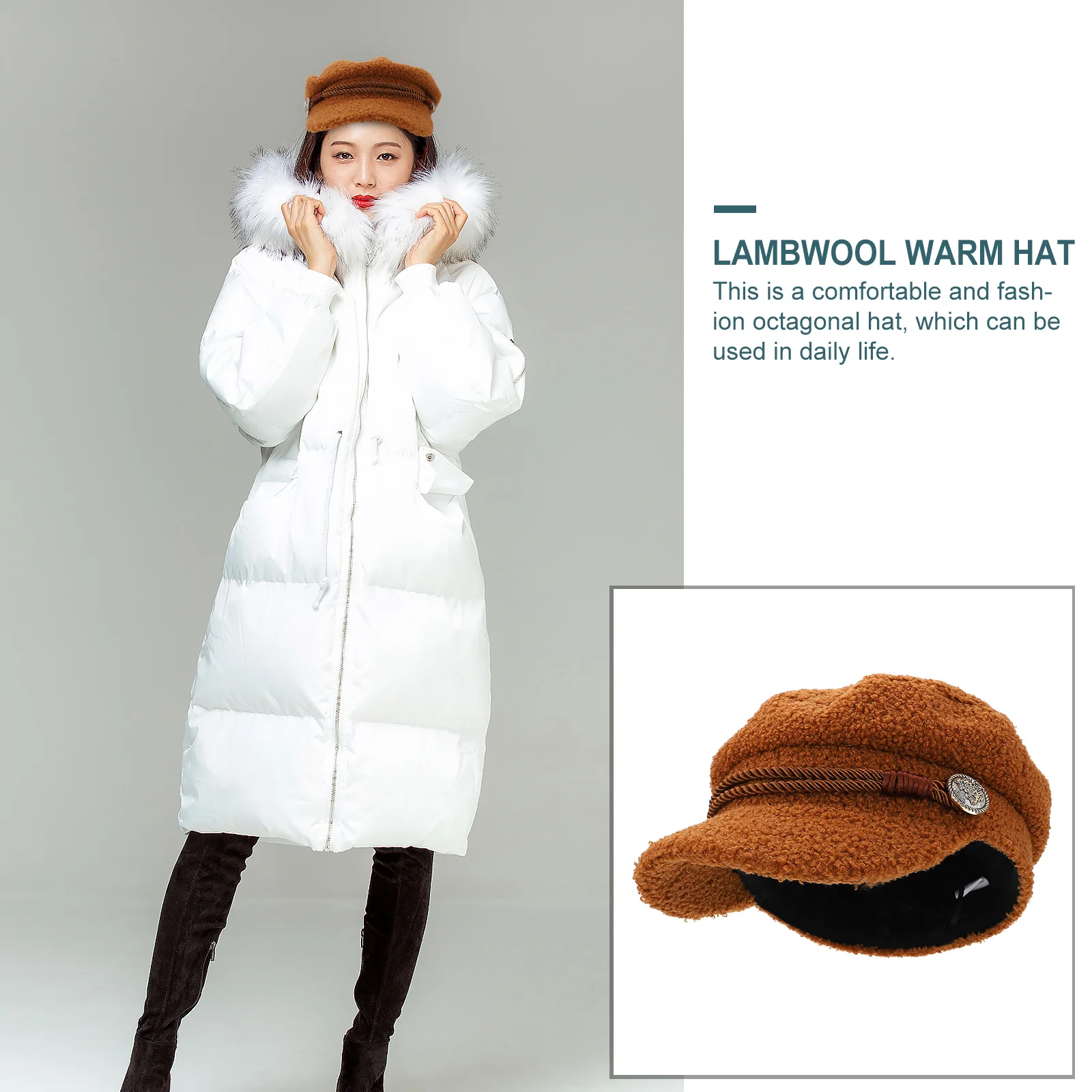 

Warm Star Anise Hat Has Skull Cap Beanie for Women Hats Winter Womans Miss Bucket