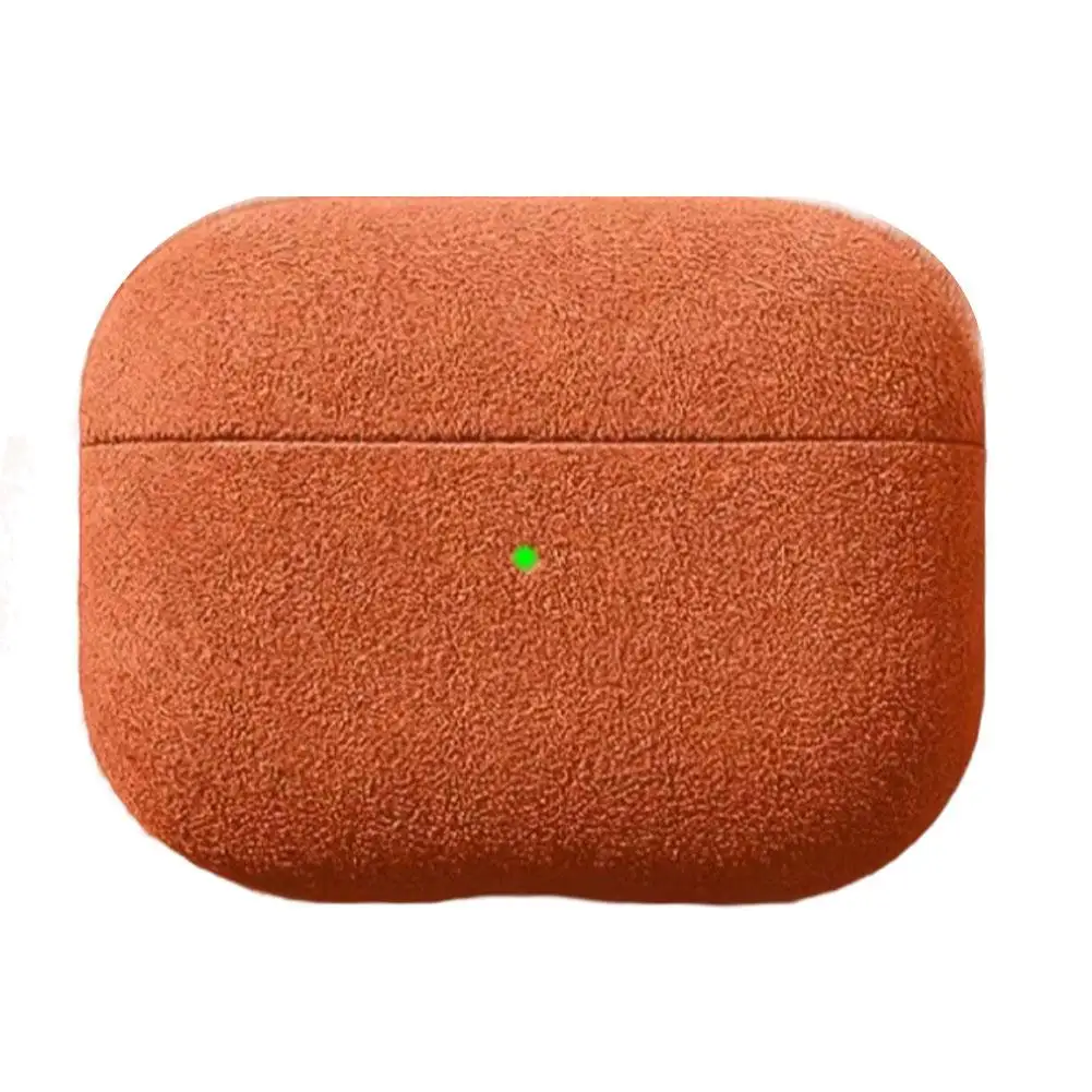 VEX ALCANTARA Leather Case For AirPods Pro 3 2 Pro3 Luxury Protective Case for AirPod 4 3 Pro2 Bluetooth Headset Turn fur Cover image 6