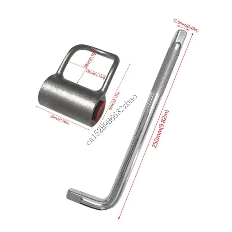 H7EA 2 Piece Manual Valves Extractors Set Reinforced Grip Handle Kitchen Bathroom Use