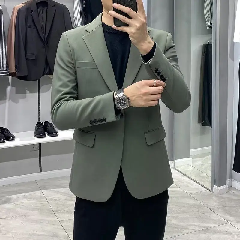 Dress Business Men\'s Suit Jackets Plus Big Size Oversize Coat Black Vintage Summer Classic Fashion 2024 Male Blazer New in Suits