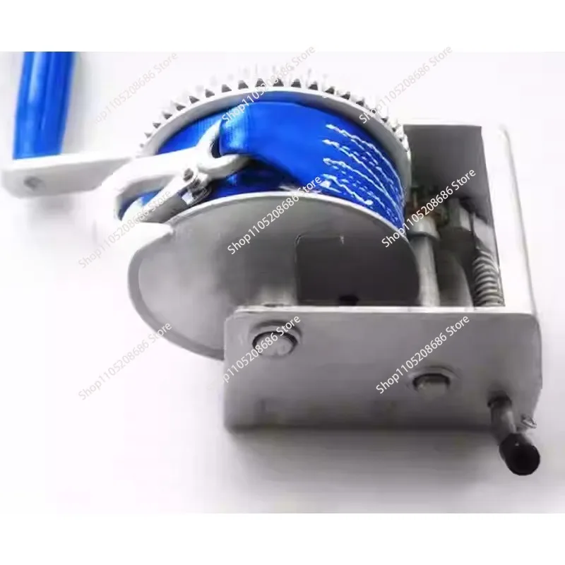 Heavy Duty Winch  Stainless Steel Manual Boat Trailer Winch Portable Small Hand Winch Three Speed