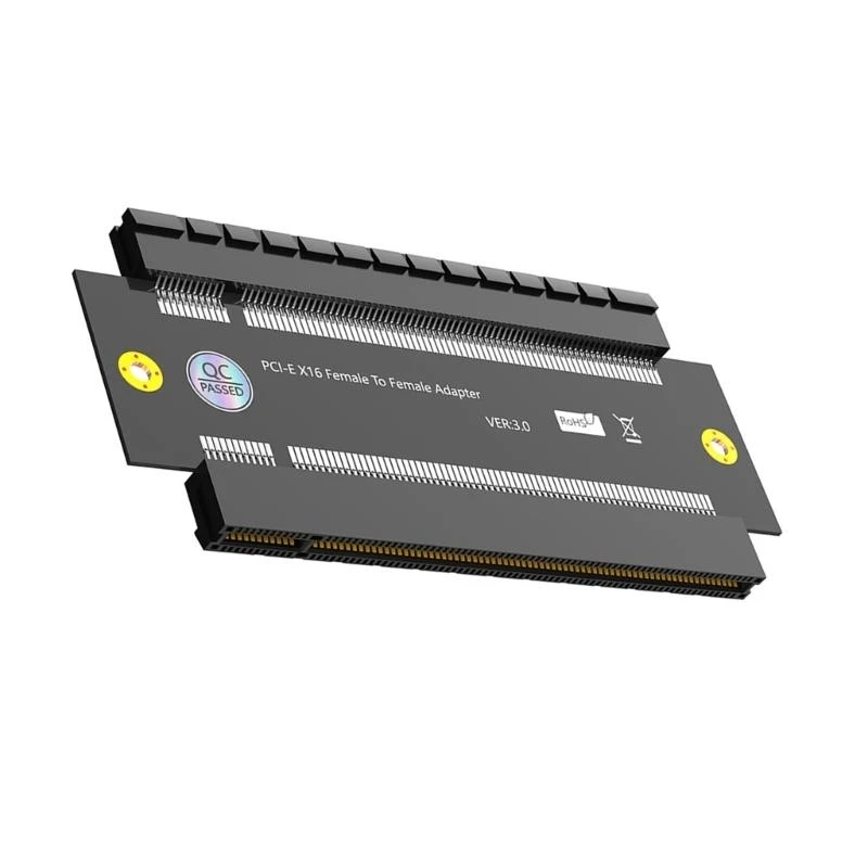 652F Reliable PCIExpress Female to Female Adapter High Speed 16X Converter for Smooth Data Transfer