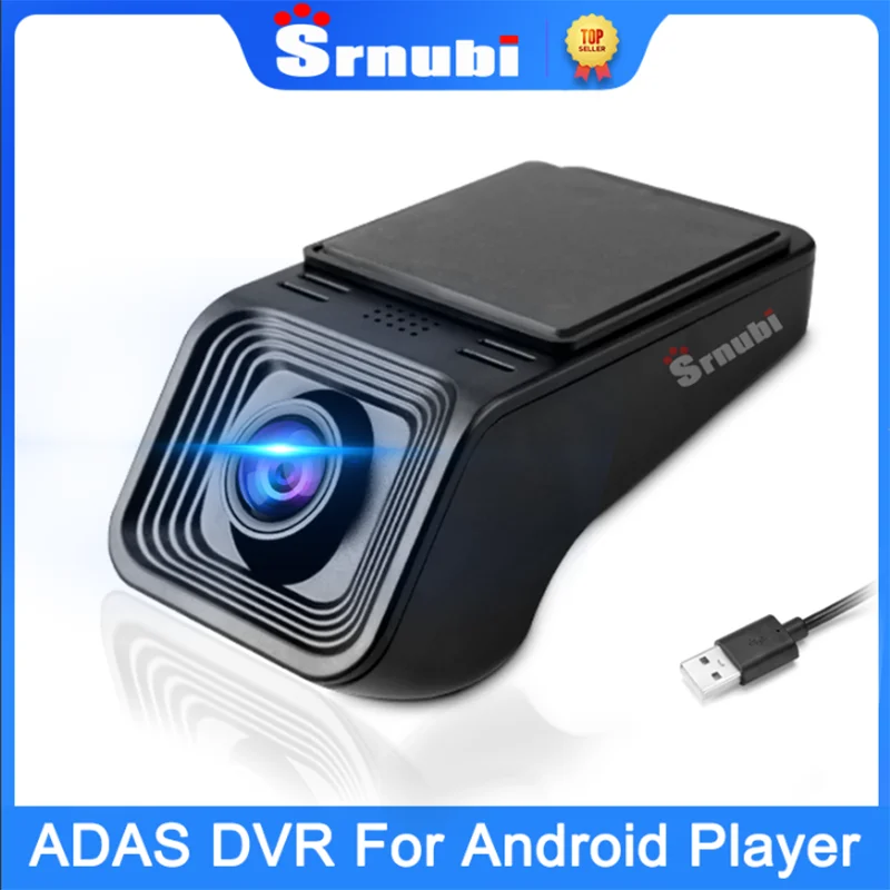 Srnubi Full HD 720P 1080P Dash Cam ADAS Car DVR Dashcam DVRs Video USB TF Card 32G 64G 128G Auto Recorder for Android Player DVD