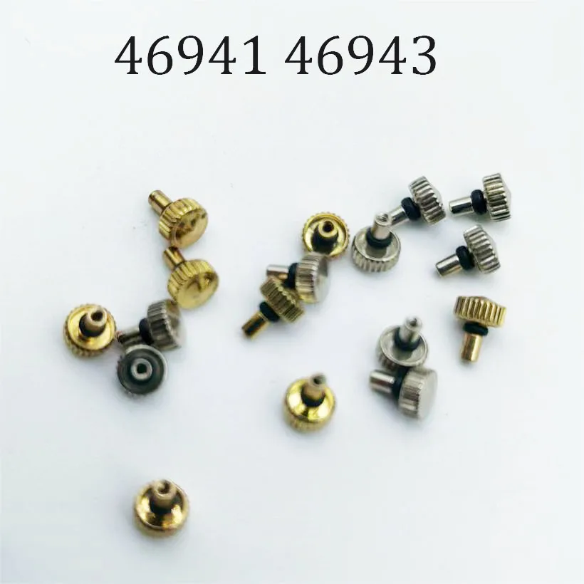 Watch Movement Accessories Watch Crown Are Suitable For 46941 46943 Mechanical Movement Semi Steel Head Handle Repair Parts
