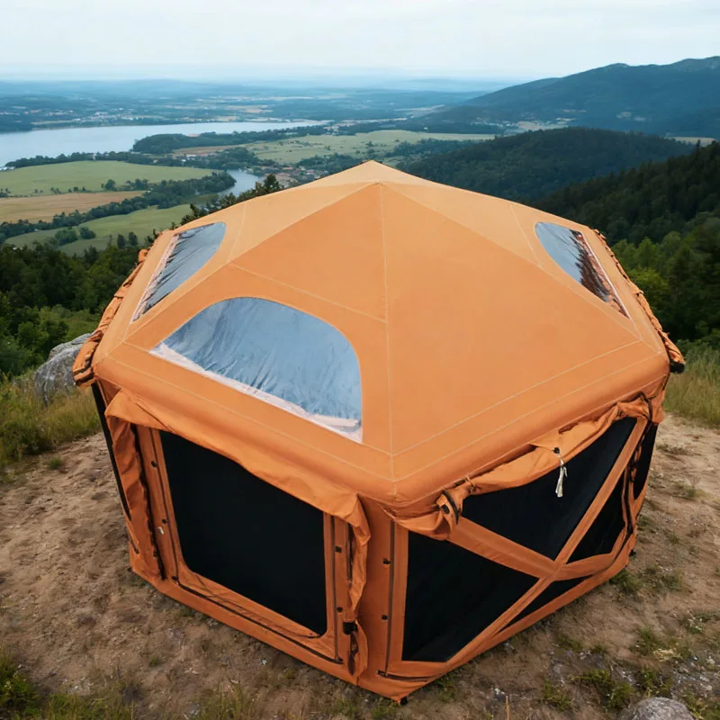 Middle East Arabian Desert Air Tent Suppliers Waterproof Portable Vent Anti-Uv Camping Outdoor Mongolian Yurt Inflatable Tent