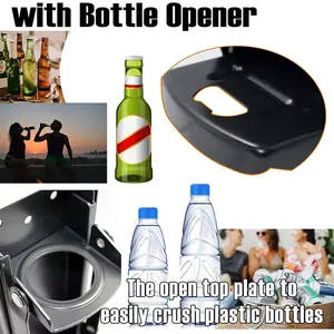 リサイクル用の缶粉砕機16オンスヘビーデューティメタル缶クラッシャーウォールマウントソーダとビール缶スマッシャーWボトルオープナー 10ベストセールスCan Crasher Electric -7